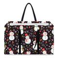 Happy Snowman Pattern Print Utility Tote Bag