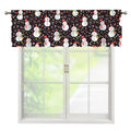 Happy Snowman Pattern Print Window Valance