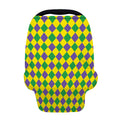 Harlequin Mardi Gras Pattern Print Baby Seat Cover