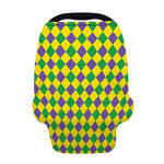 Harlequin Mardi Gras Pattern Print Baby Seat Cover