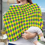 Harlequin Mardi Gras Pattern Print Baby Seat Cover