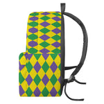 Harlequin Mardi Gras Pattern Print Backpack