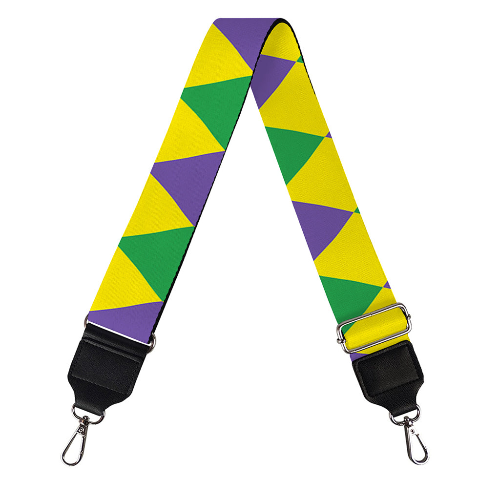 Harlequin Mardi Gras Pattern Print Bag Strap