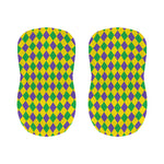 Harlequin Mardi Gras Pattern Print Bar Stool Covers