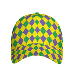 Harlequin Mardi Gras Pattern Print Baseball Cap