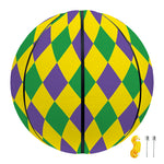 Harlequin Mardi Gras Pattern Print Basketball