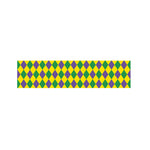 Harlequin Mardi Gras Pattern Print Bed Runner