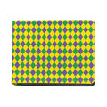 Harlequin Mardi Gras Pattern Print Bifold Wallet