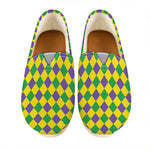 Harlequin Mardi Gras Pattern Print Casual Shoes