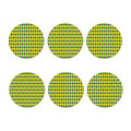 Harlequin Mardi Gras Pattern Print Coaster Set