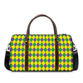 Harlequin Mardi Gras Pattern Print Duffel Bag