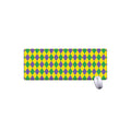 Harlequin Mardi Gras Pattern Print Extended Mouse Pad