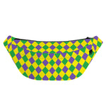 Harlequin Mardi Gras Pattern Print Fanny Pack