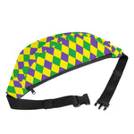 Harlequin Mardi Gras Pattern Print Fanny Pack