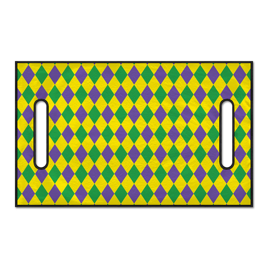 Harlequin Mardi Gras Pattern Print Golf Cart Seat Cover