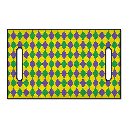 Harlequin Mardi Gras Pattern Print Golf Cart Seat Cover