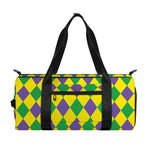 Harlequin Mardi Gras Pattern Print Gym Bag