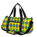 Harlequin Mardi Gras Pattern Print Gym Bag
