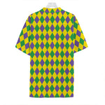 Harlequin Mardi Gras Pattern Print Hawaiian Shirt