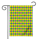 Harlequin Mardi Gras Pattern Print House Flag