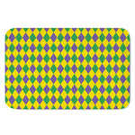 Harlequin Mardi Gras Pattern Print Indoor Door Mat