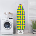 Harlequin Mardi Gras Pattern Print Ironing Board Cover