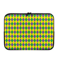 Harlequin Mardi Gras Pattern Print Laptop Sleeve