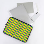 Harlequin Mardi Gras Pattern Print Laptop Sleeve