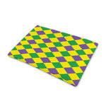 Harlequin Mardi Gras Pattern Print Pet Cooling Mat Cover