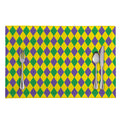 Harlequin Mardi Gras Pattern Print Placemat