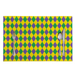 Harlequin Mardi Gras Pattern Print Placemat