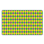Harlequin Mardi Gras Pattern Print Polyester Doormat