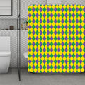 Harlequin Mardi Gras Pattern Print Polyester Shower Curtain