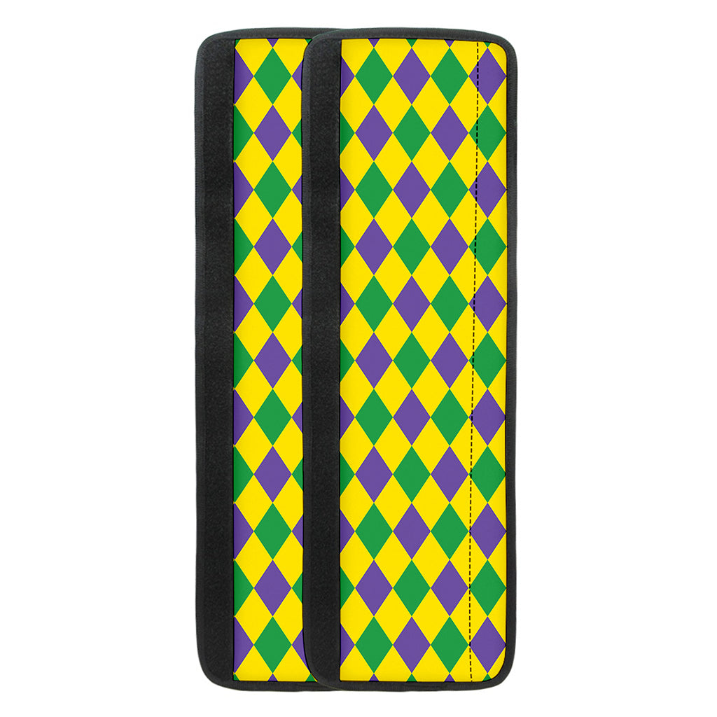 Harlequin Mardi Gras Pattern Print Refrigerator Handle Covers