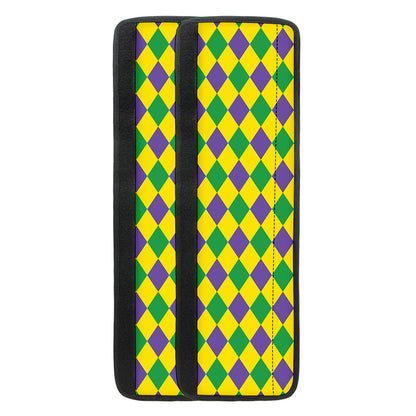 Harlequin Mardi Gras Pattern Print Refrigerator Handle Covers