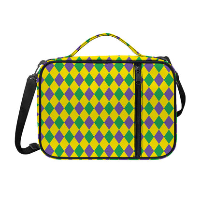 Harlequin Mardi Gras Pattern Print Shoulder Strap Bible Bag