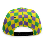 Harlequin Mardi Gras Pattern Print Snapback Cap