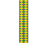 Harlequin Mardi Gras Pattern Print Table Runner