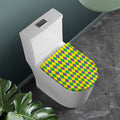 Harlequin Mardi Gras Pattern Print Toilet Lid Cover
