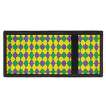 Harlequin Mardi Gras Pattern Print Trifold Wallet