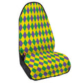 Harlequin Mardi Gras Pattern Print Waterproof Car Seat Cover