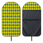 Harlequin Mardi Gras Pattern Print Waterproof Car Seat Cover