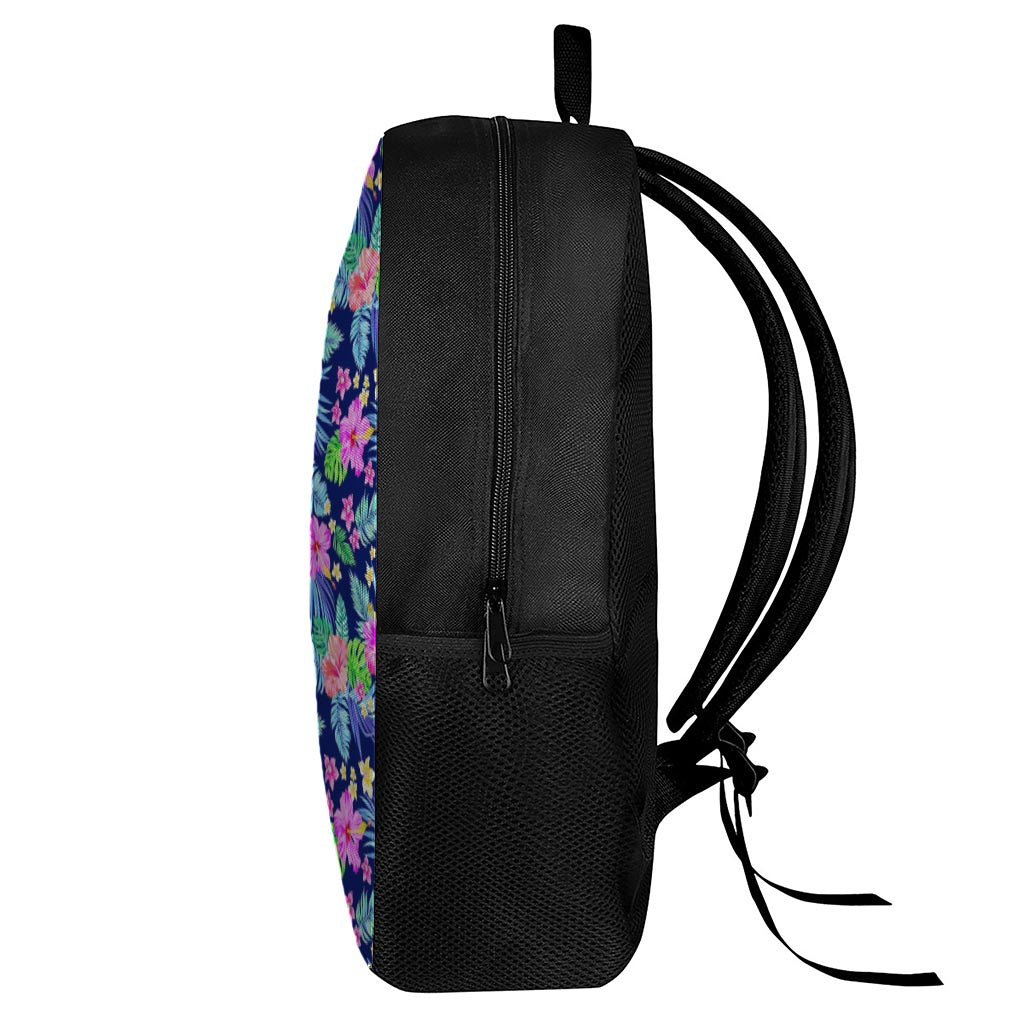 Hawaii Exotic Flowers Pattern Print 17 Inch Backpack