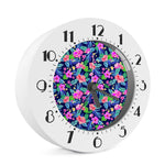 Hawaii Exotic Flowers Pattern Print Alarm Clock