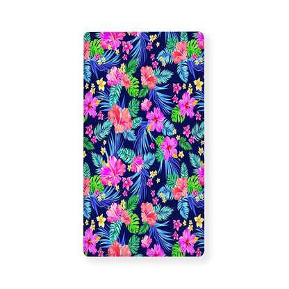 Hawaii Exotic Flowers Pattern Print Baby Crib Sheet