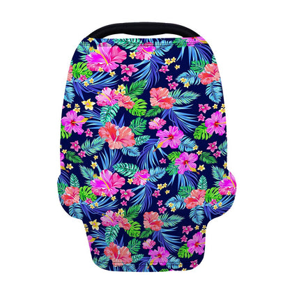 Hawaii Exotic Flowers Pattern Print Baby Seat Cover