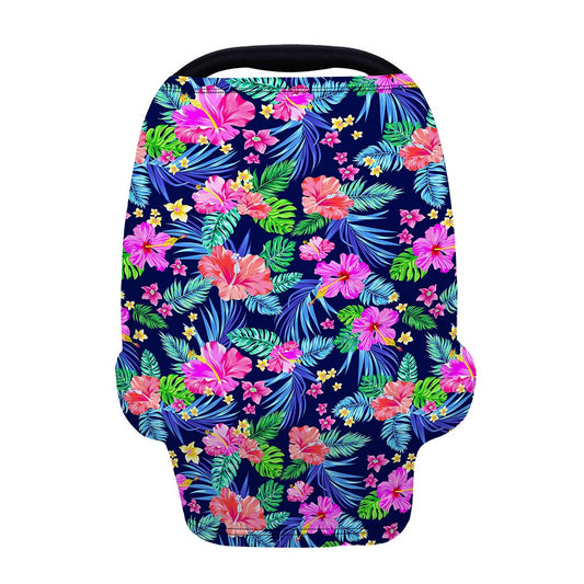 Hawaii Exotic Flowers Pattern Print Baby Seat Cover