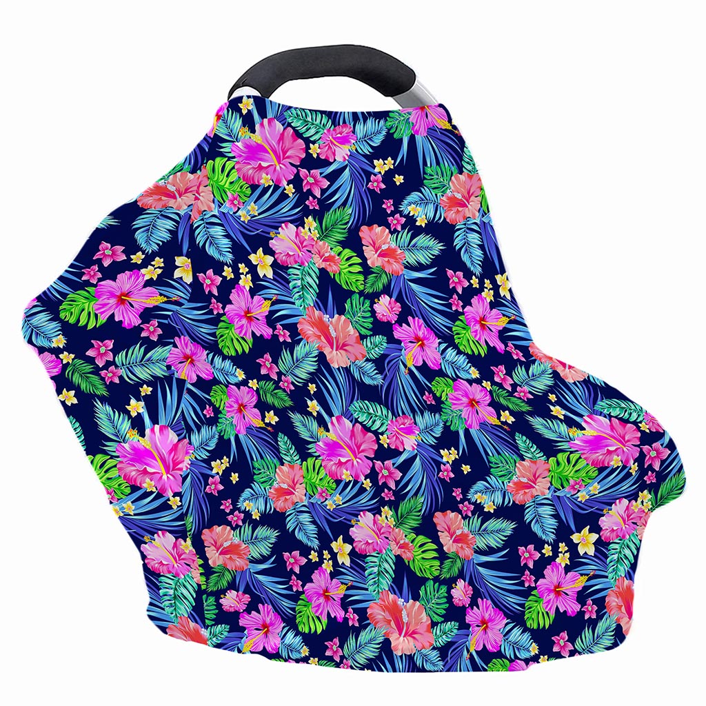 Hawaii Exotic Flowers Pattern Print Baby Seat Cover