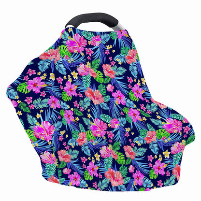 Hawaii Exotic Flowers Pattern Print Baby Seat Cover