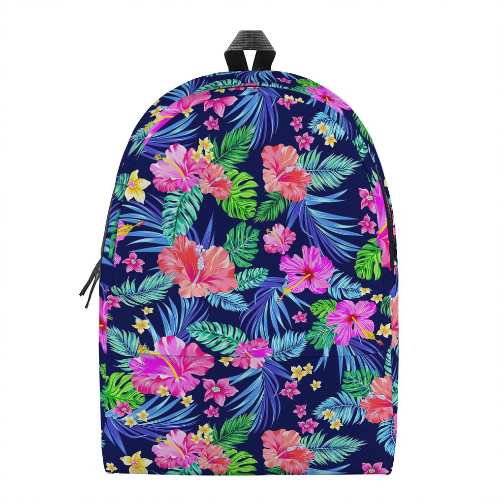 Hawaii Exotic Flowers Pattern Print Backpack